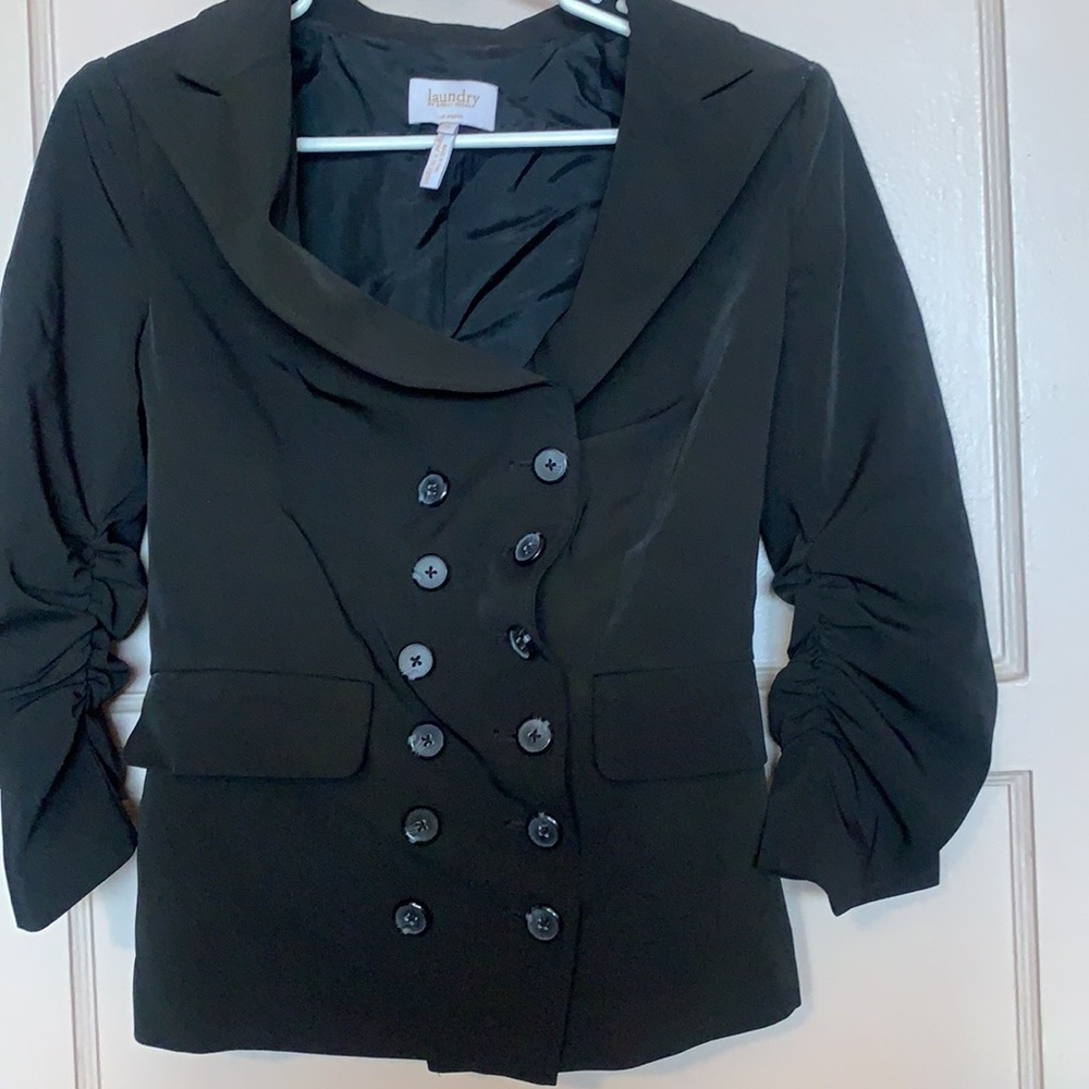 LAUNDRY BY SHELLI SEGAL SZ 4, BLACK PREOWNED